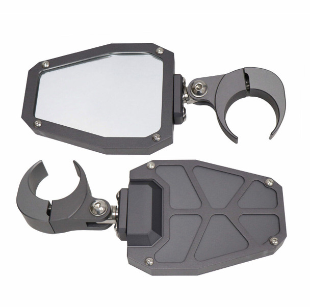 ModQuad Racing Bezel Side Mirror (1.75") (Grey) (w/ Grey Bezels) ModQuad Racing UTVS0027927 UTV Source