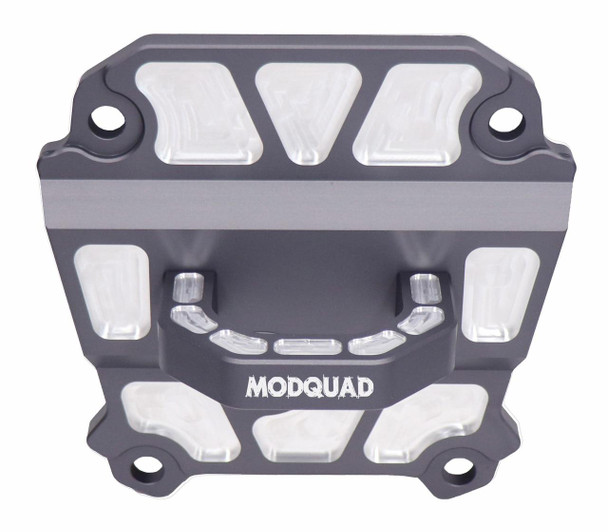 ModQuad Racing Polaris RZR XP Turbo 2017+ XP 1000 2018+ Radius Rod Plate (Grey) (w/ Tow Ring) ModQuad Racing UTVS0028124 UTV Source