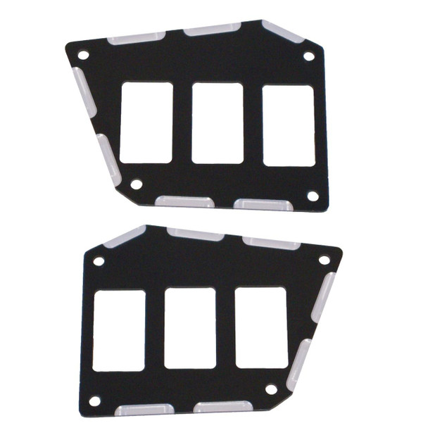 ModQuad Racing Polaris RZR XP 1000 XP Turbo 16-20 Switch Plate Panel Black 6 Slot 379854