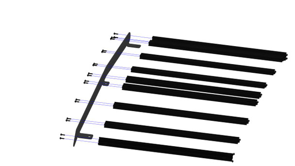 Prinsu Polaris RZR XP 1000/900 4-Seater Roof Rack (Full)