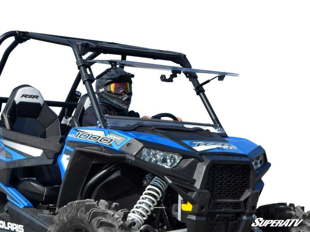 SuperATV Polaris RZR Pro XP Turbo Scratch Resistant Flip Windshield (2019+) SuperATV UTVS0031892 UTV Source