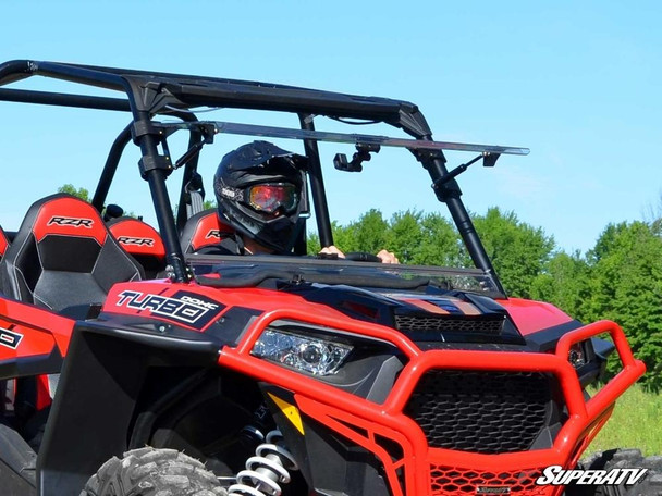 SuperATV Polaris RZR Pro XP Turbo Scratch Resistant Flip Windshield (FWS-P-RZR1K-002-70)