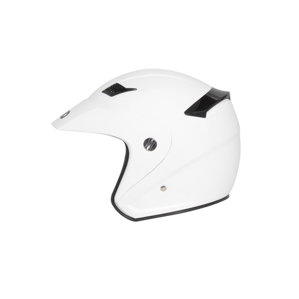 SOLID Helmets S26 Open Face Helmet Matte White SOLID-S26-WH