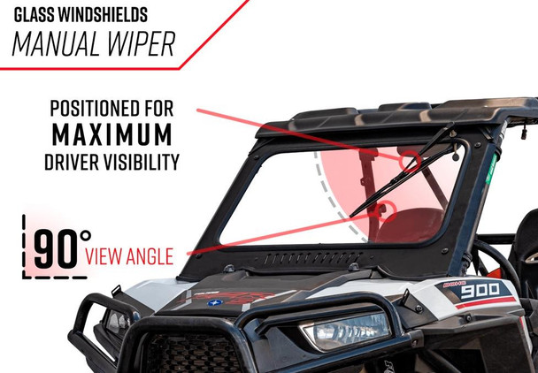 SuperATV Polaris RZR S 1000 Glass Windshield GWS-P-RZRXP-01#SR