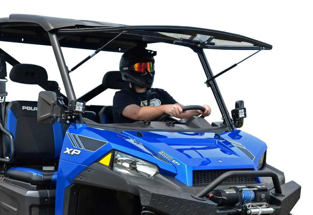 SuperATV Polaris Ranger XP 1000 Scratch Resistant Flip Windshield SuperATV UTVS0032766 UTV Source