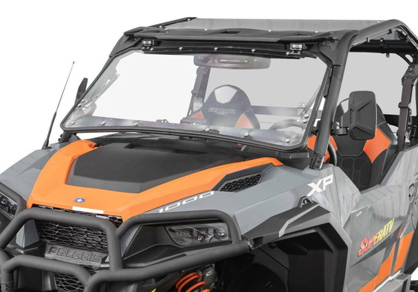 SuperATV Polaris General Scratch Resistant Flip Windshield SuperATV UTVS0032818 UTV Source