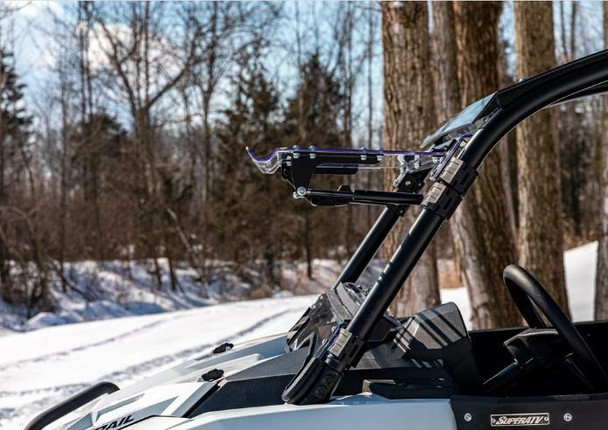 SuperATV Polaris RZR Trail S 900 Scratch Resistant Flip Windshield FWS-P-RZR900S-70#NS