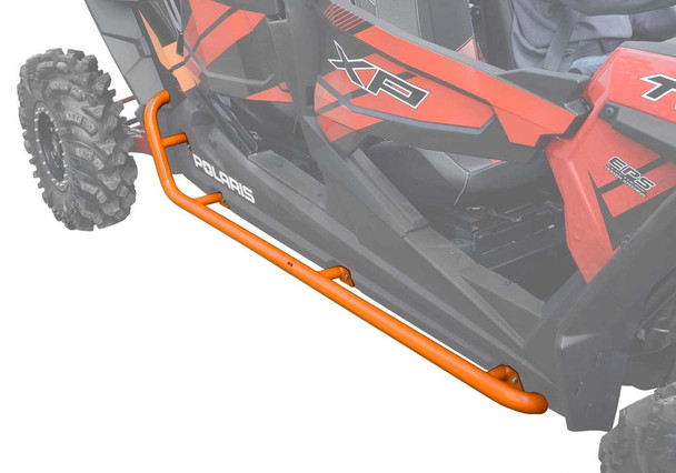 SuperATV Polaris RZR 4 900 Rock Sliding Nerf Bars (Orange) SuperATV UTVS0034190 UTV Source