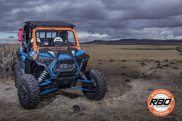 Razorback Offroad RBO Polaris RZR 1000 Front Folding Windshield with Wiper and Vents RBO4065