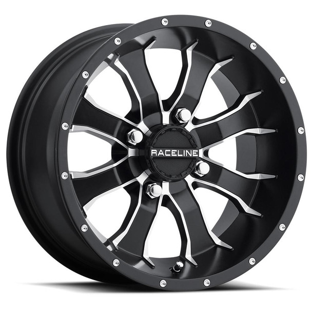 Raceline Wheels A77 Mamba UTV Wheel (14X7) (+5) (4X156) (Black) Raceline Wheels UTVS0037579 UTV Source