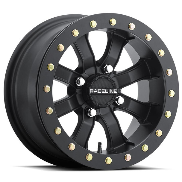 Raceline Wheels A71B Black Mamba UTV Beadlock Wheel (14X7) (+30) (4X137) (Black) Raceline Wheels UTVS0037597 UTV Source