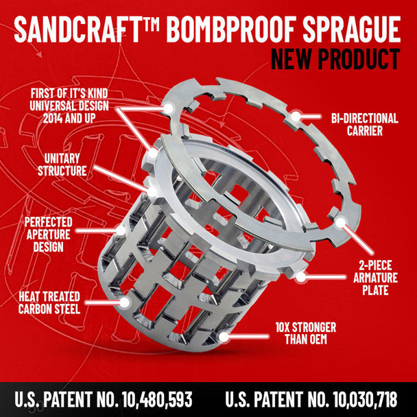 Sandcraft Polaris RZR XP Turbo Bombproof Front Differential Re-build Kit BP12160122