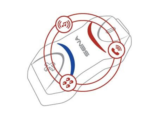 SENA 10R Low Profile Bluetooth Communication System (10R-01)