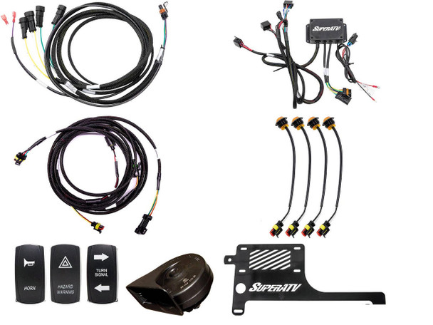 SuperATV Polaris RZR XP Turbo Plug and Play Turn Signal Kit SuperATV UTVS0048830 UTV Source