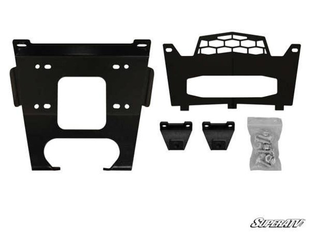 SuperATV Polaris RZR 900 Winch Mounting Plate 35-WM-P-XPT-00#AB-MAIN