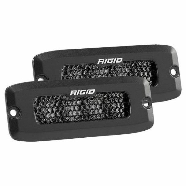Rigid Industries SR-Q Series Pro Spot Diffused Midnight Flush Mount Pair UTVS0056641