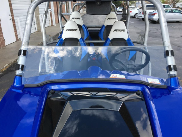 UTVZilla Polaris RZR 570/800/XP900 Polycarbonate Half Windshield w/ Quick Straps UTVS0058435