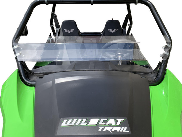 UTVZilla Artic Cat Wildcat Trail/Sport 700 Half Windshield with Hard Coated Billet Mounts UTVS0058520