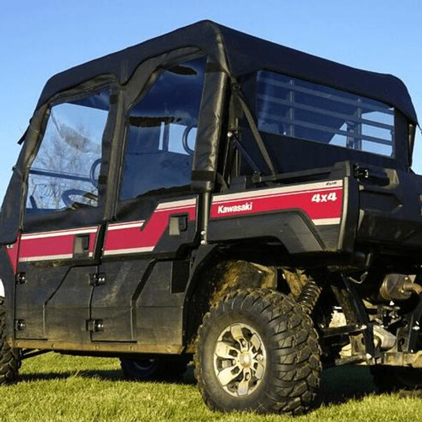 Falcon Ridge Kawasaki Mule Pro-FXT DXT Doors Middle Rear Soft Vinyl Windshield UTVS0061394