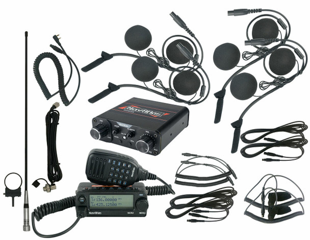NavAtlas NIRIH4 Intercom and Helmet Headset Radio Kit 4-Person UTVS0062360