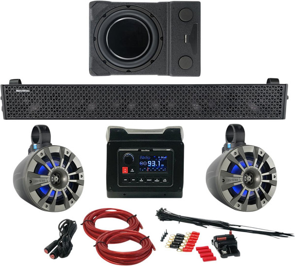 NavAtlas Can-Am Maverick X3 Media and Audio Kit (Zone 4) (X31ZONE4) NavAtlas UTVS0062671 UTV Source