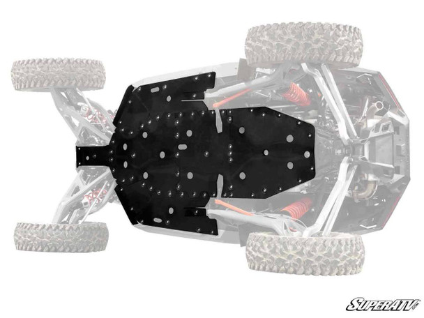 SuperATV Polaris RZR Turbo R Full Skid Plate UTVS0064020