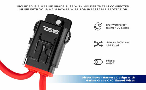 DS18 1-Channel Marine Waterproof Amplifier UTVS0064423