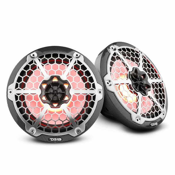 DS18 8 2-Way Marine Speakers with Integrated RGB LED Lights UTVS0064431