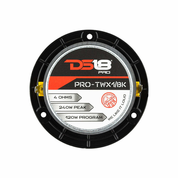 DS18 Audio 1 PRO Aluminum Super Bullet Tweeter VC 240 Watts - Black UTVS0065937