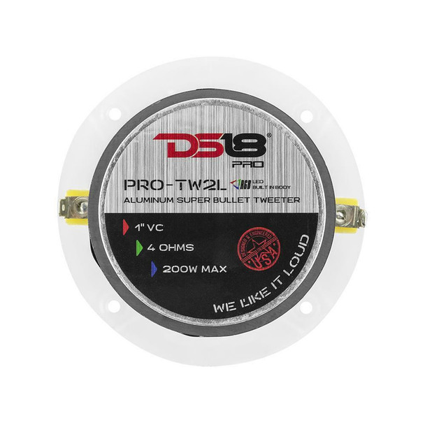 DS18 Audio 3.2 Super Bullet Tweeter with RGB LED Lights 240 Watts UTVS0065975