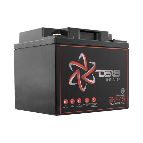 DS18 Audio INFINITE 45 AH 1500 Watts AGM Power Cell 12 Volt Battery UTVS0066840