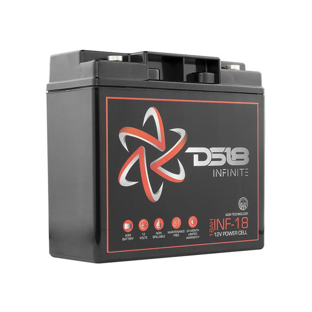 DS18 Audio INFINITE 18 AH 750 Watts AGM Power Cell 12 Volt Battery UTVS0066841