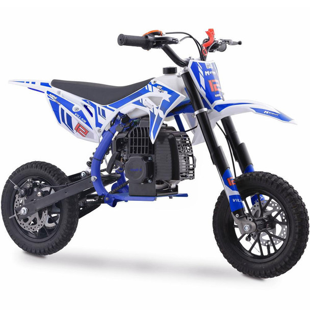 MotoTec USA Villain 52cc 2-Stroke Kids Gas Dirt Bike  UTVS0071276