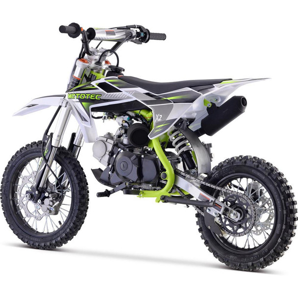 MotoTec USA X2 110cc 4-Stroke Gas Dirt Bike Green  UTVS0071289