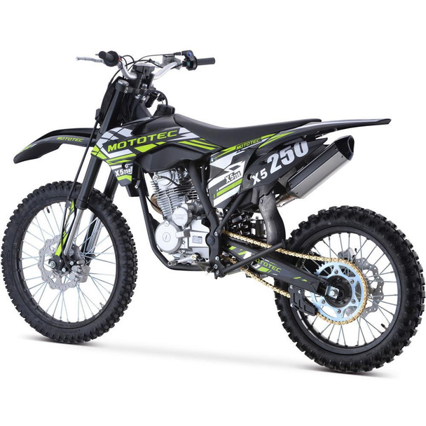 MotoTec USA X5 250cc 4-Stroke Gas Dirt Bike Black  UTVS0071412