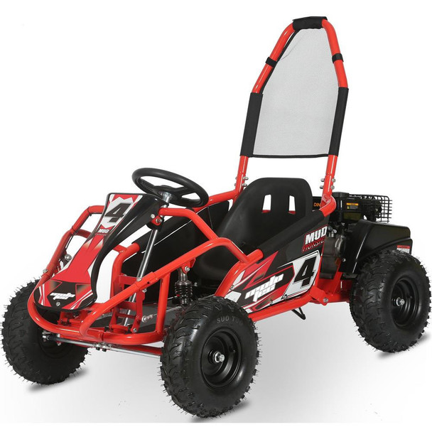 MotoTec USA Mud Monster 98cc Kids Gas Powered Full Suspension Go Kart   UTVS0071423