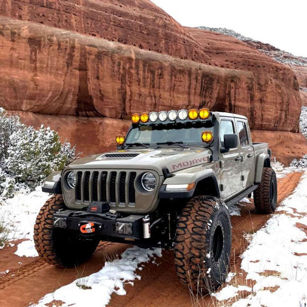 KC HiLiTES 2021+ Jeep Wrangler / Gladiator Mojave Gravity LED Pro6 50" Light Bar Kit