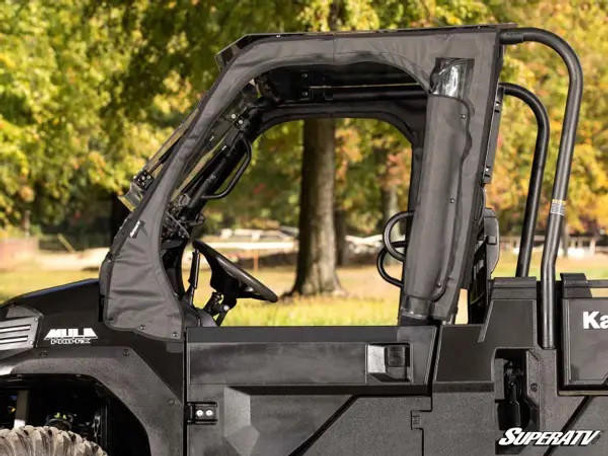 SuperATV Kawasaki Mule Pro FX Primal Upper Doors Soft Cab Enclosure  UTVS0072301