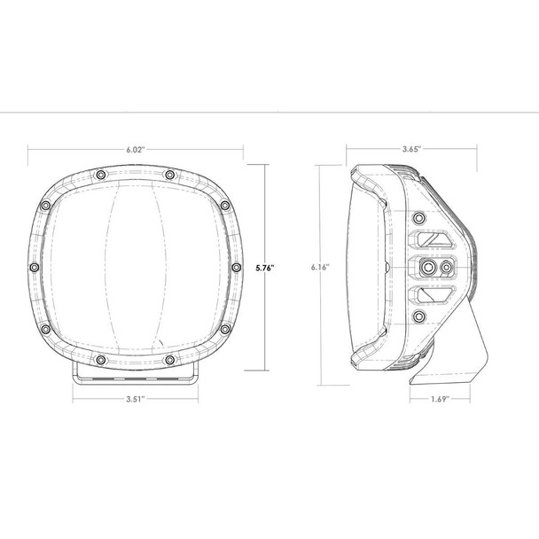 Rigid Industries Adapt XP w/ Amber Pro Lens (Pair)  UTVS0078294