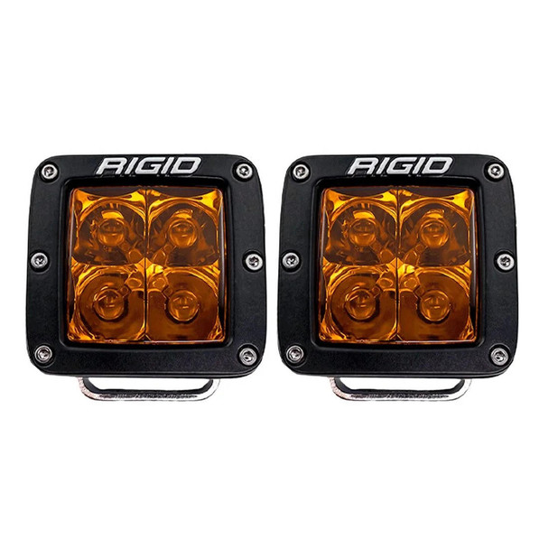 Rigid Industries D-Series Spot w/ Amber Pro Lens (Pair)  UTVS0078296