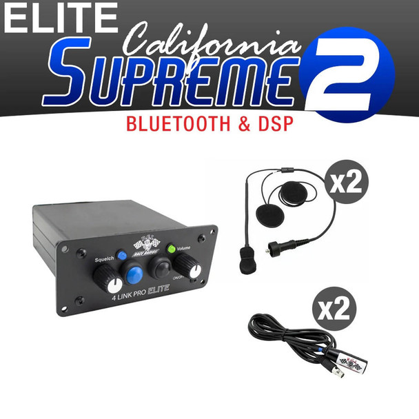 PCI Race Radios Elite California Supreme Package | Intercom and Helmet Wiring Kit  UTVS0078757