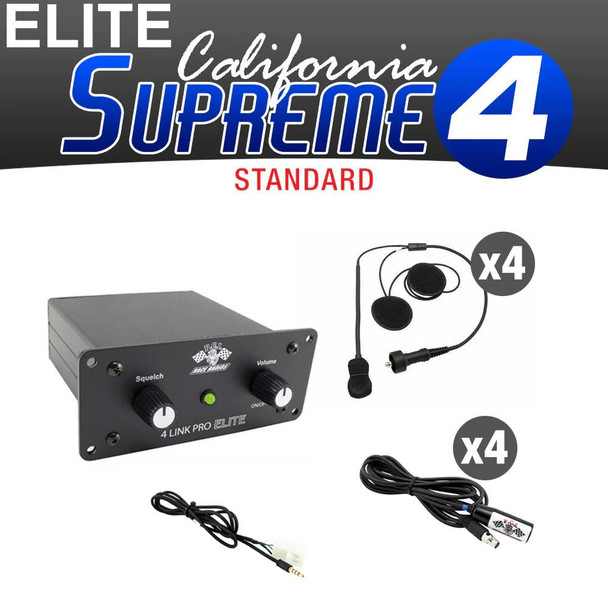 PCI Race Radios Elite California Supreme Package | Intercom and Helmet Wiring Kit  UTVS0078757