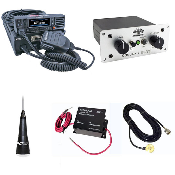 PCI Race Radios Kenwood NX-5700 100W Intercom Race Package 10 w/ Remote Head  UTVS0080150