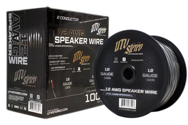 UTV Stereo 12 AWG Speaker Wire Roll | 100ft.  UTVS0081000