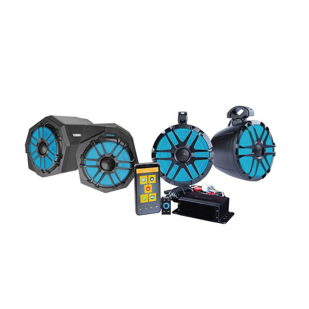 Memphis Audio Can-Am Maverick X3 Core4 Plus 4-Speaker Audio Kit w/ Sub  UTVS0081121