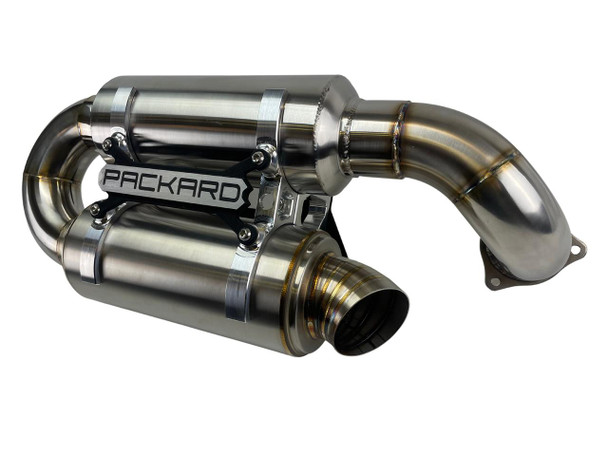 Packard Performance Polaris RZR Turbo R / Pro XP 3" Dual Muffler Slip-On Exhaust  UTVS0081406