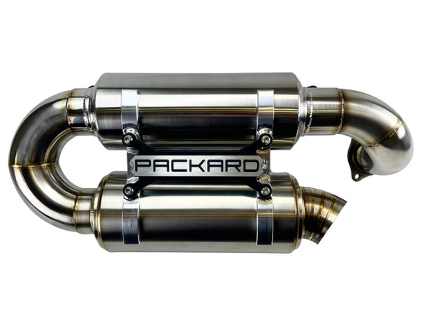 Packard Performance Polaris RZR Turbo R / Pro XP 3" Dual Muffler Slip-On Exhaust  UTVS0081406