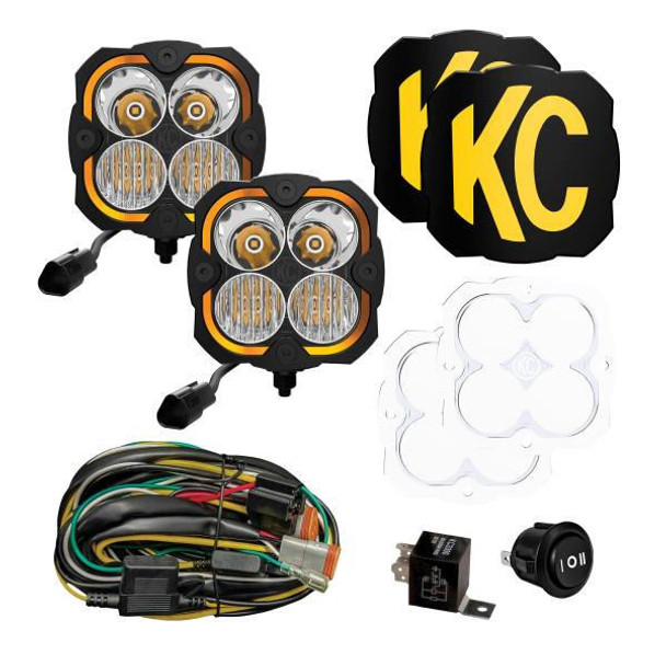 KC HiLiTES FLEX ERA 4 LED Light (2-Light Master Kit)  UTVS0082830