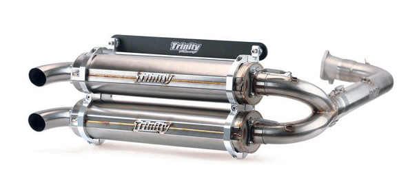 Trinity Racing Polaris RZR Turbo / S Full System Stainless Steel Exhaust Trinity Racing UTVS0083042 UTV Source
