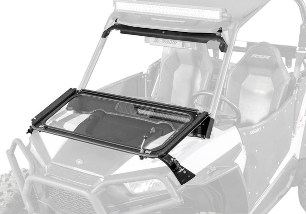 SuperATV Polaris RZR S 1000 Flip Down Glass Windshield  UTVS0083701